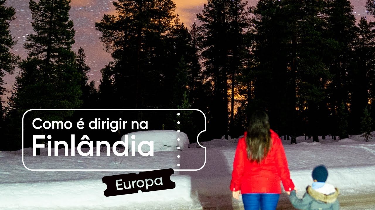 Como é dirigir o carro na neve e cruzar a Finlândia até a Noruega - Polo Norte Ep 39