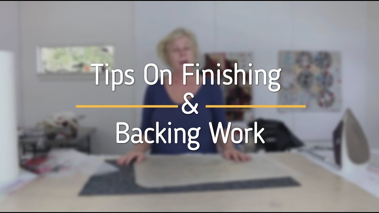Best Practices: Backing and Finishing Artwork