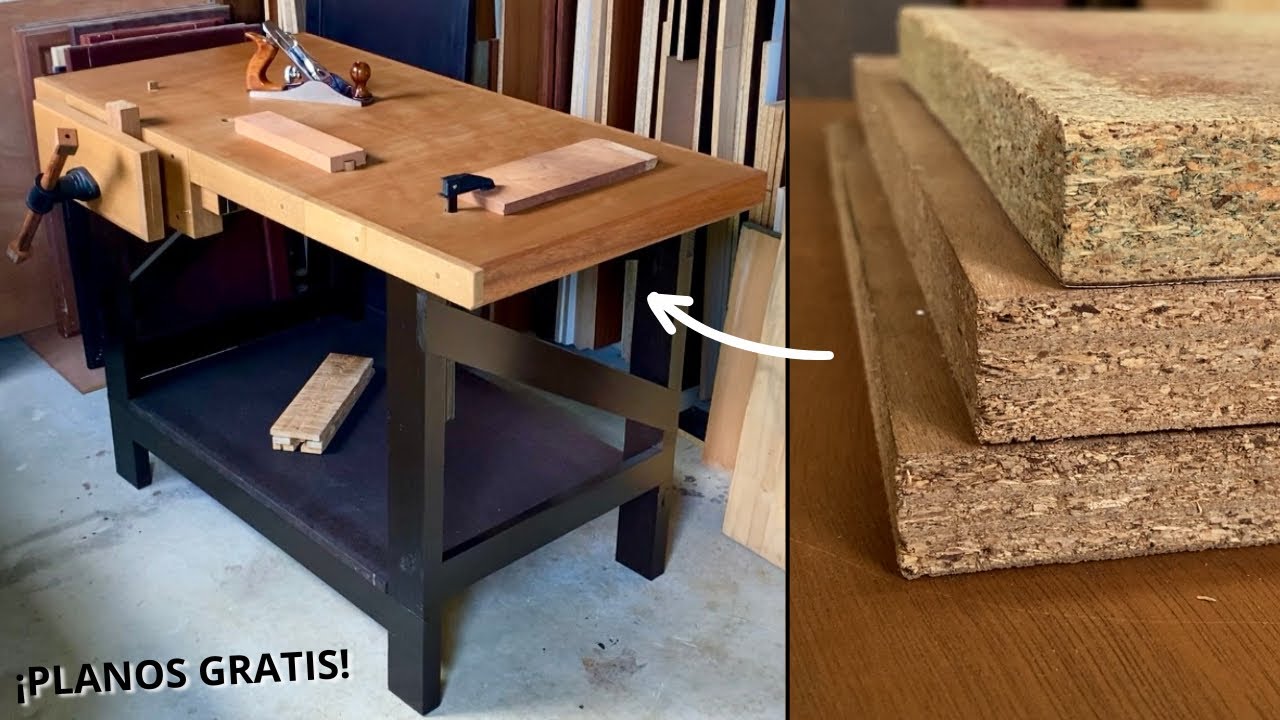 FABRICACIÓN DE UNA MESA DE TRABAJO/WORKBENCH CON MADERA RECICLADA