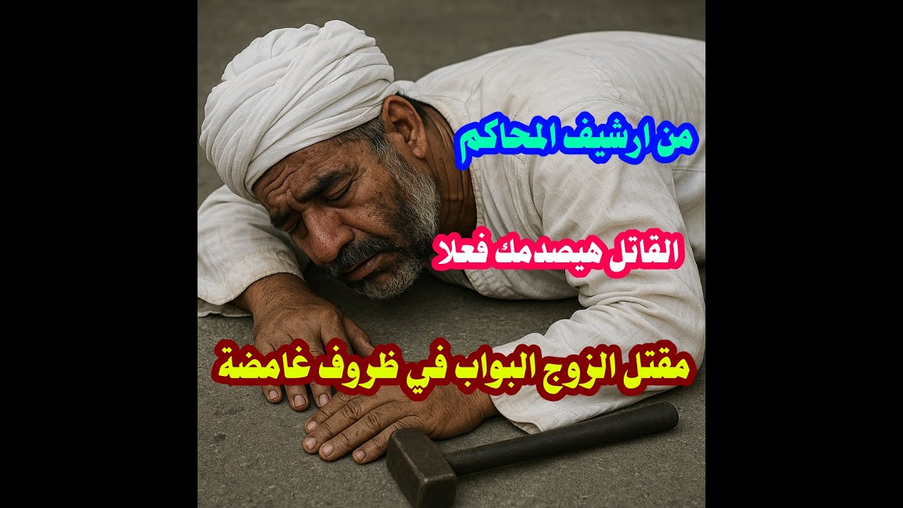 من ارشيف المحاكم حل لغز مقتل الزوج البواب في ظروف غامضة