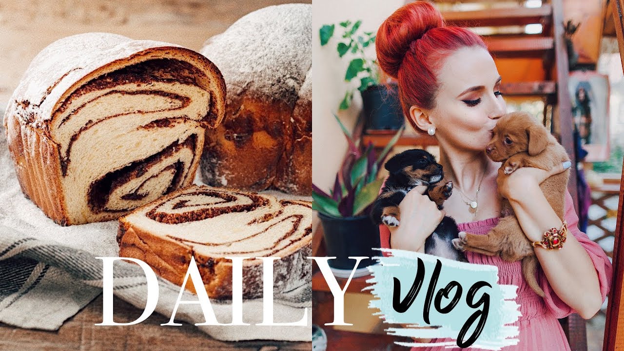 Daily vlog | Cei mai pufosi catelusi si cei mai pufosi cozonaci ♥ Buzau de Paste