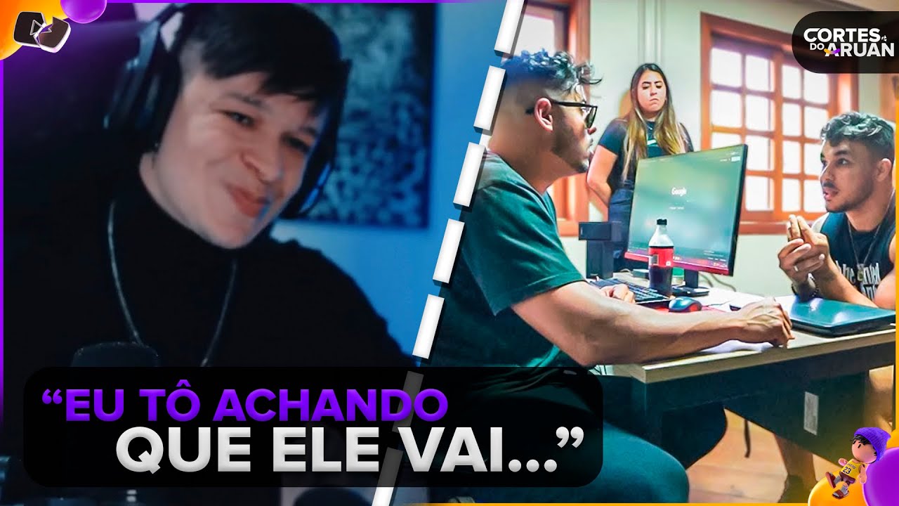 ARUAN REAGE: INFELIZMENTE TIVE QUE DESPEDIR O BRUNO MEU EX CAMERA MAN(RENATO GARCIA)-Cortes do Aruan