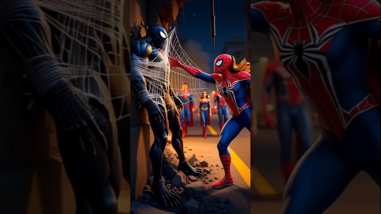 Spider-Man Traps Venom 😱 | Superman Rescue | 
