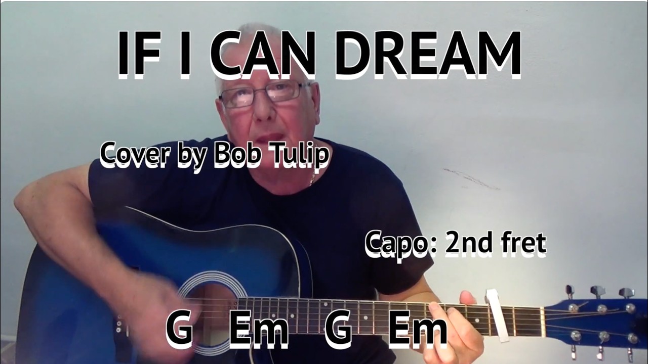 IF I CAN DREAM (Elvis Presley) Lyrics With Chords On-Screen