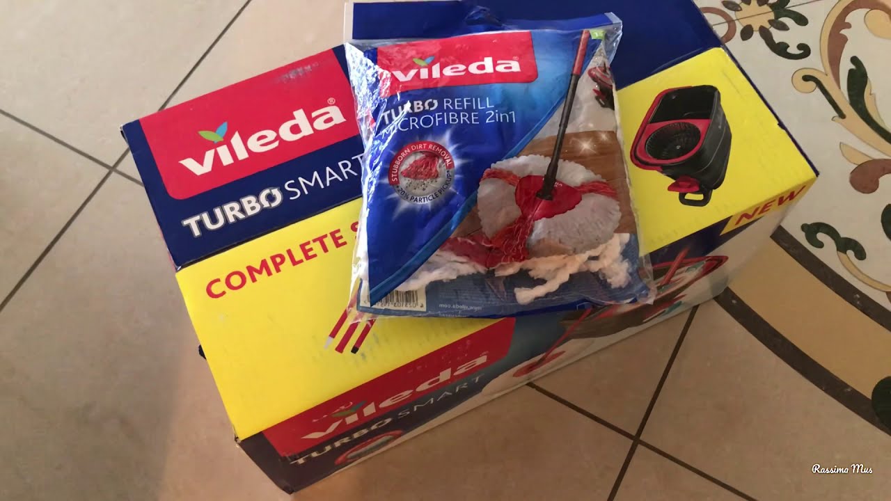 Как быстро помыть пол Vileda Turbo Швабра Обзор