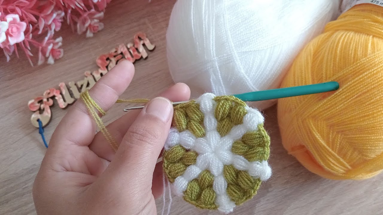 Rengarenk güzellik ✅ Muhteşem yuvarlak lif modeli ve yapılışı