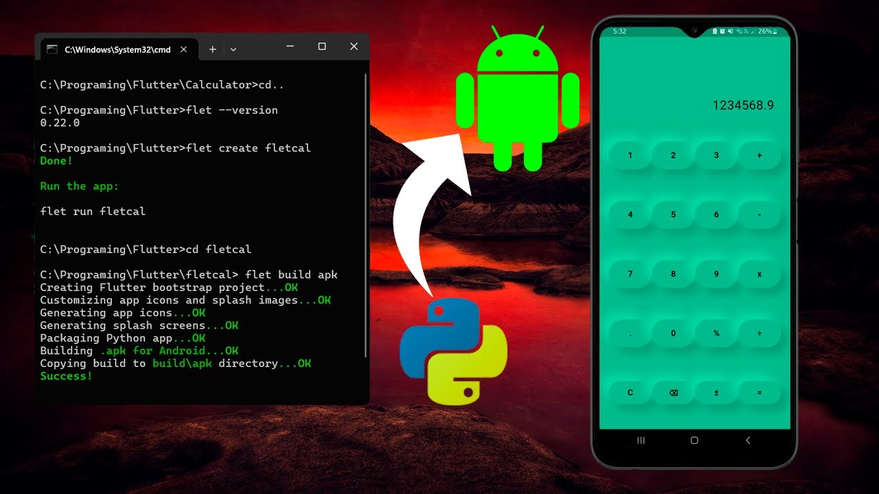 Convertir una Aplicación en Python con Flet a  Android  |  De .py  a  .apk