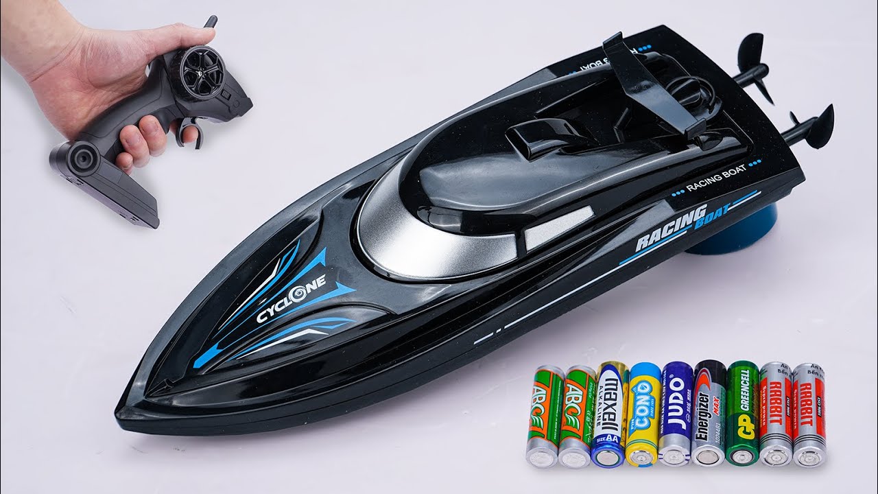 Unboxing RC Cyclone Racing Boat, RC Fire Engine, Six-Wheels Stunt R/C Car