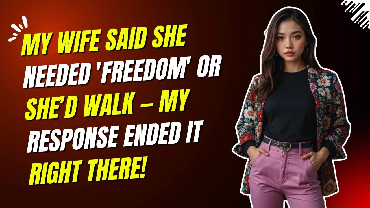 My Wife Said She Needed 'Freedom' or She&rsquo;d Walk &mdash; My Response Ended It Right There #cheatingstory