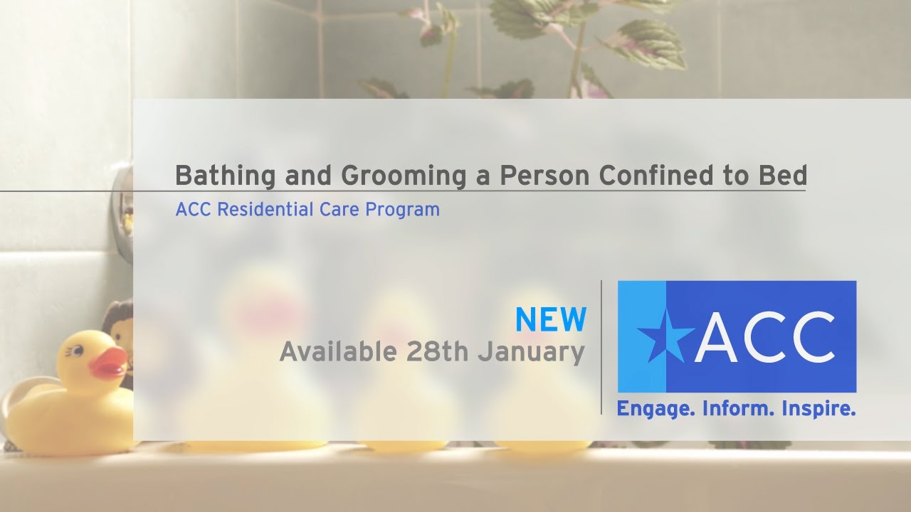 Bathing and Grooming a Person Confined to Bed.