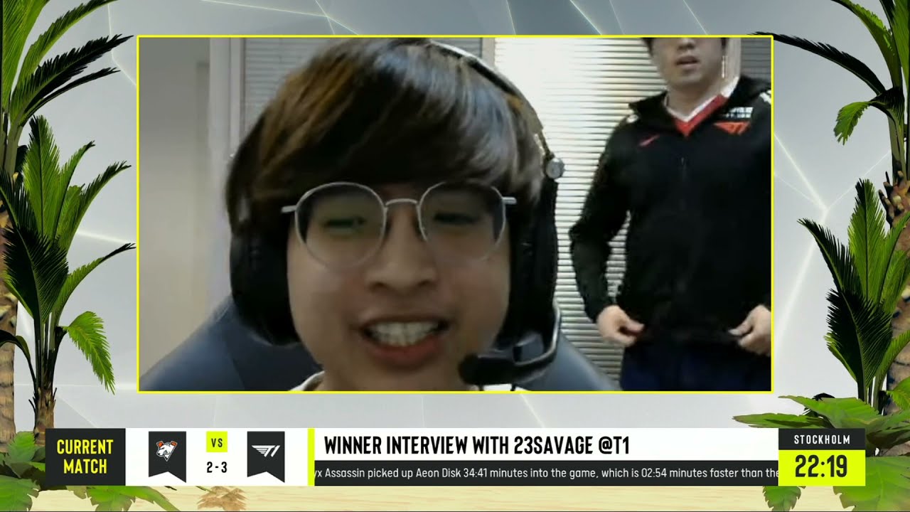 T1 23savage interview after winning Esl one summer 2021 finals 