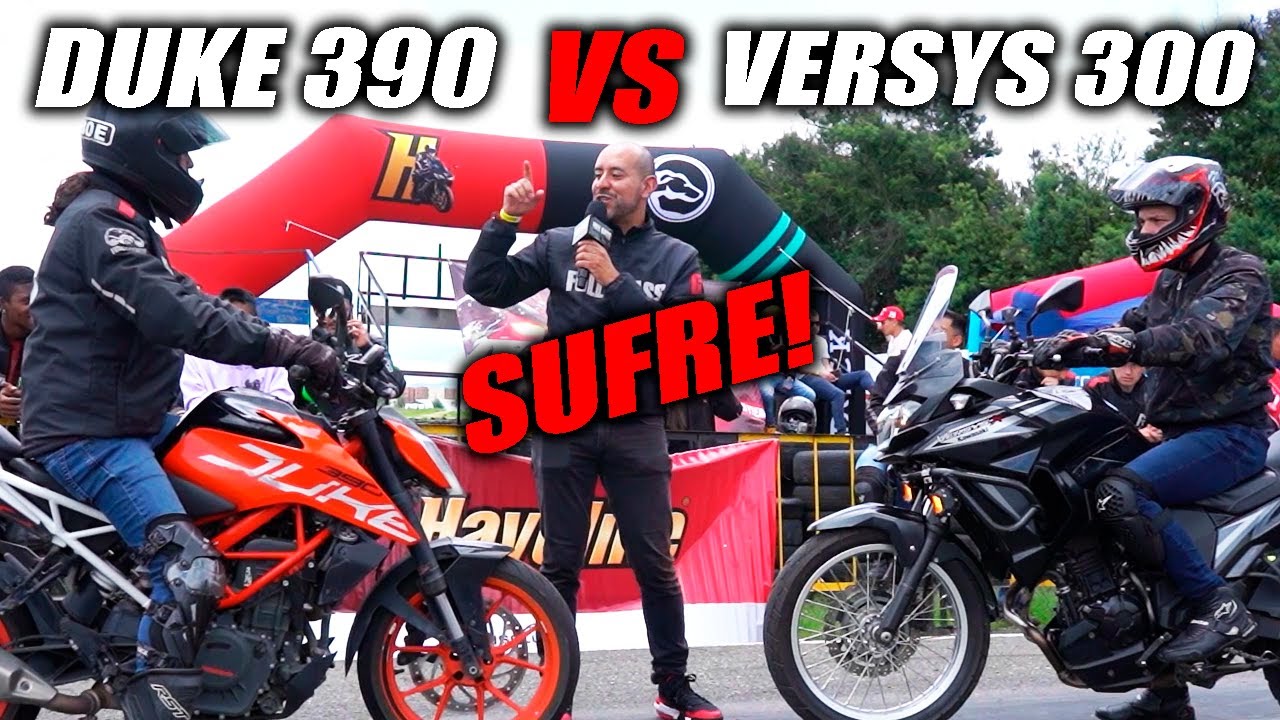 Sufre DUKE 390🆚Versys 300🔥FULLGASS