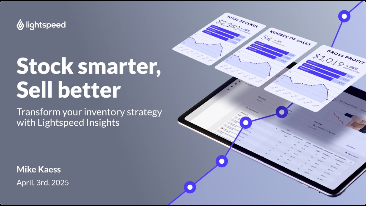 Webinar: Stock Smarter, Sell Better