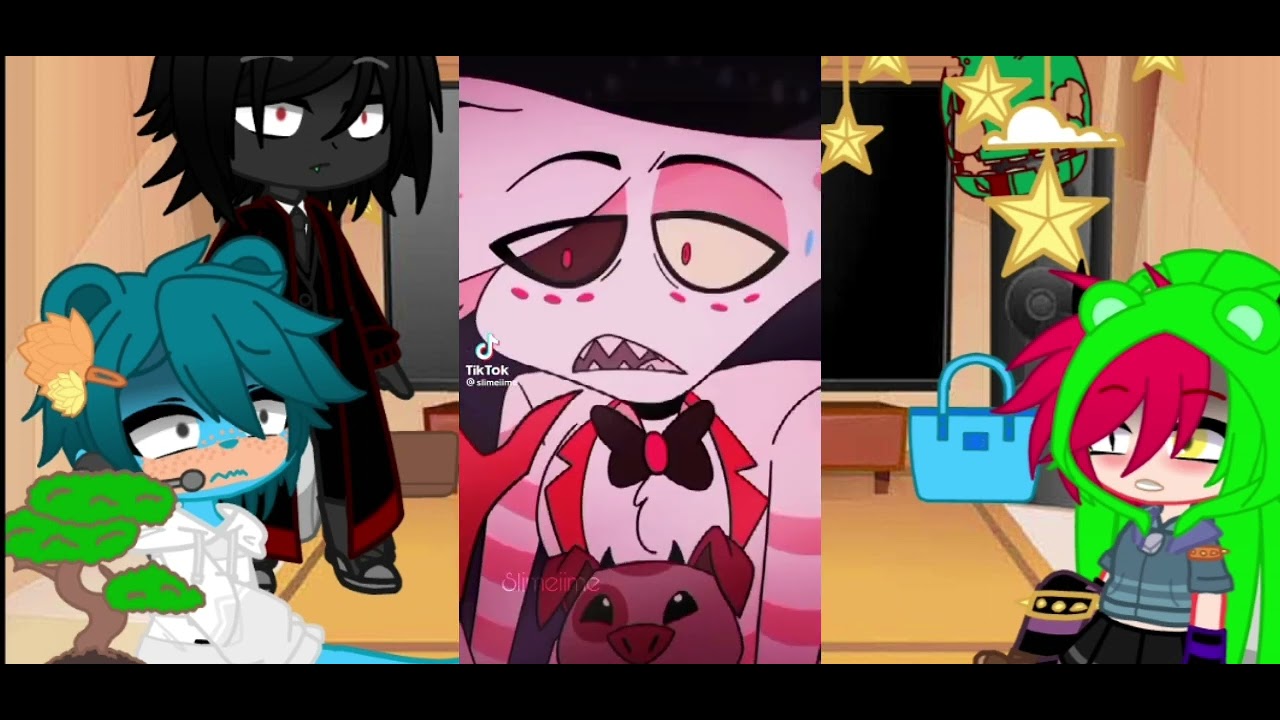 ~villanos reaccionan a flug es angel dust~{lunara123_neko}