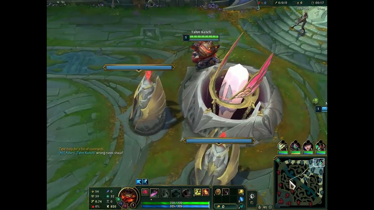 AD Shaco top is not good imo (Tahm Kench)