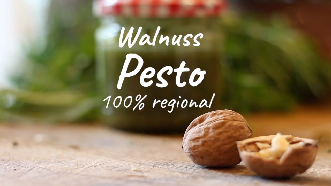 Pesto selber machen | Leckeres Walnuss Pesto mit 100% regionalen Kr&auml;utern | ConnyPure