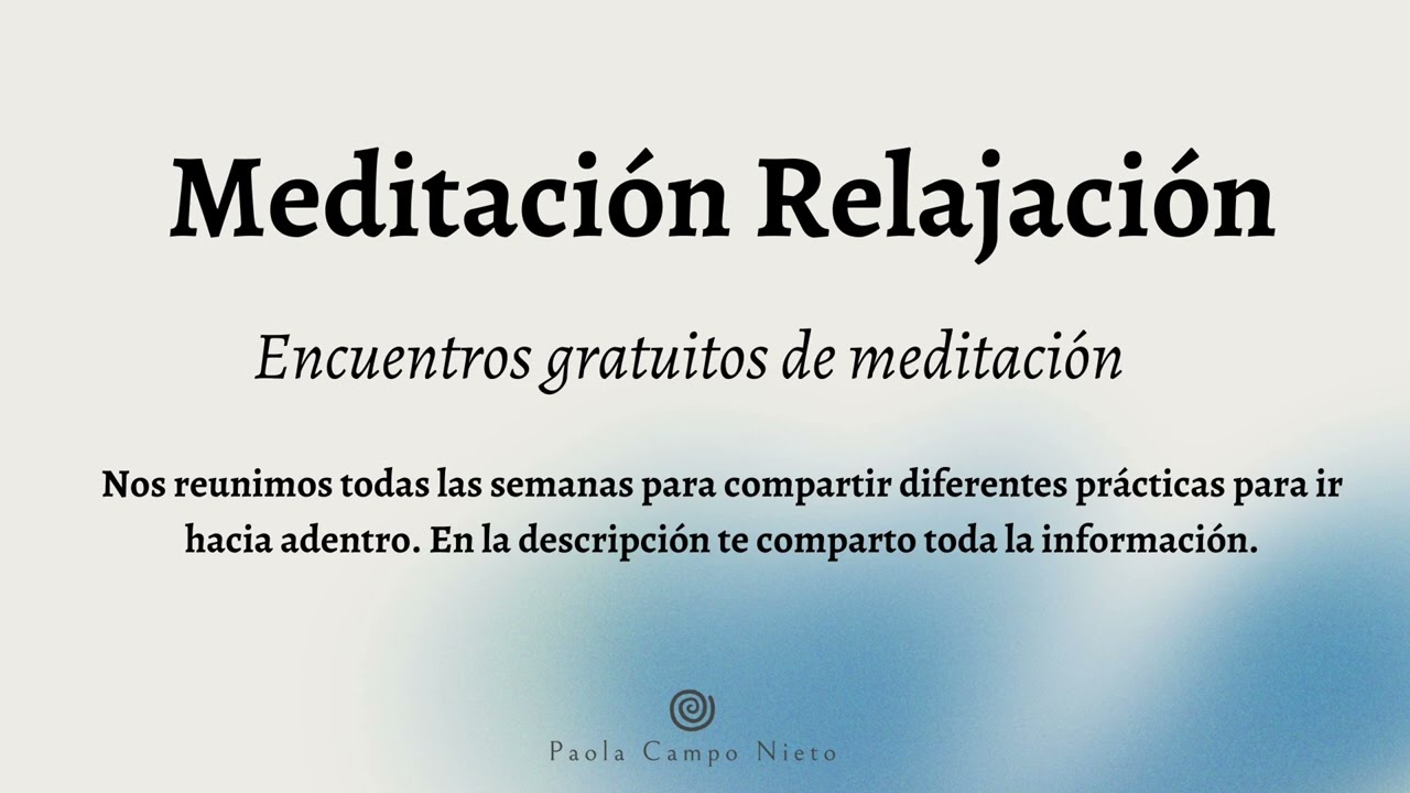 Meditación de relajación