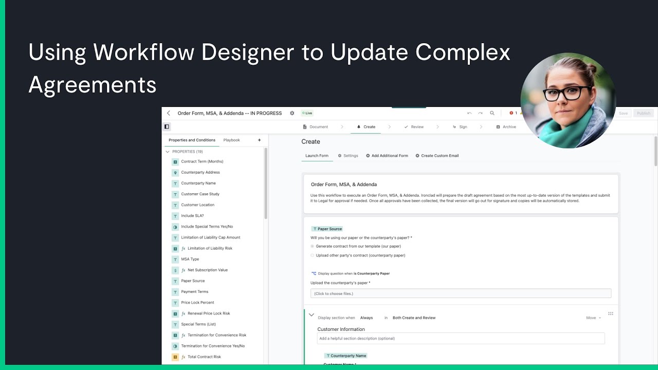 Using Workflow Designer to Update Complex Agreements