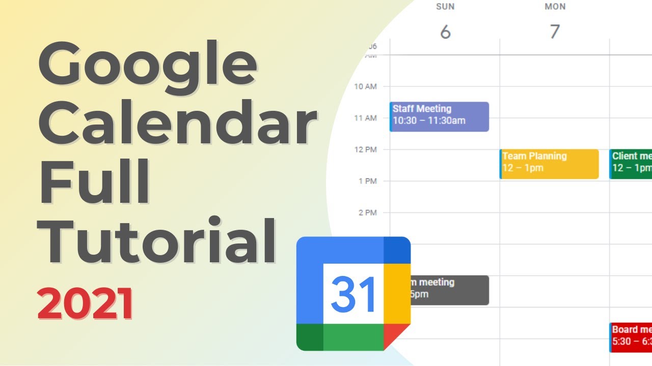 How To Use Google Calendar | Google Calendar Complete Tutorial | 2021