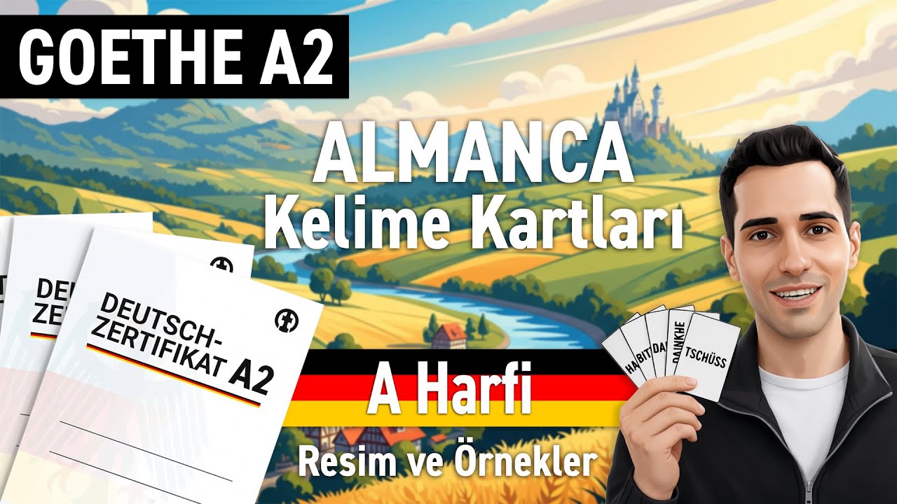 Goethe A2 Almanca Kelime Listesi - A Harfi | Wortschatz ile Öğren!