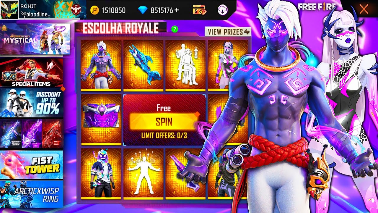 Buying 11000+ Diamonds, Evo Aura Bundles, Max Evo Gun Skins & Discount Event Items On Subscriber ID