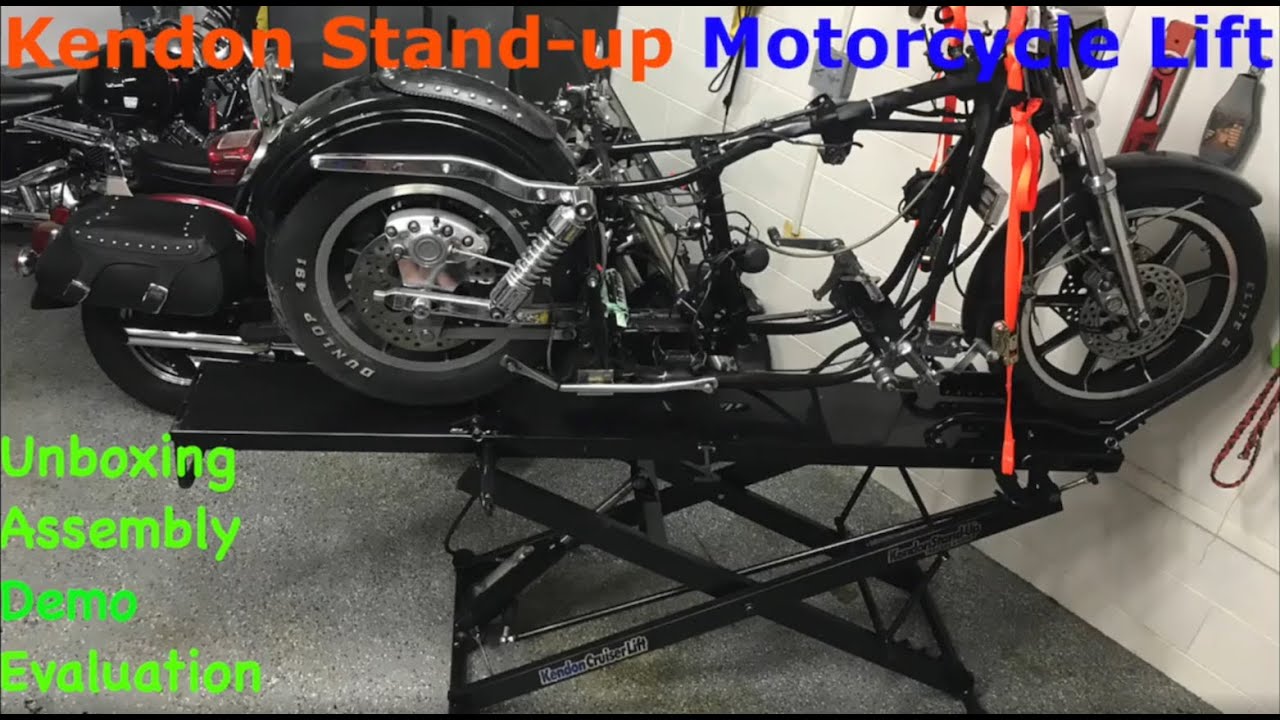 Kendon Stand-up Fold away Motorcycle Lift  - Unboxing, Assembly and Review