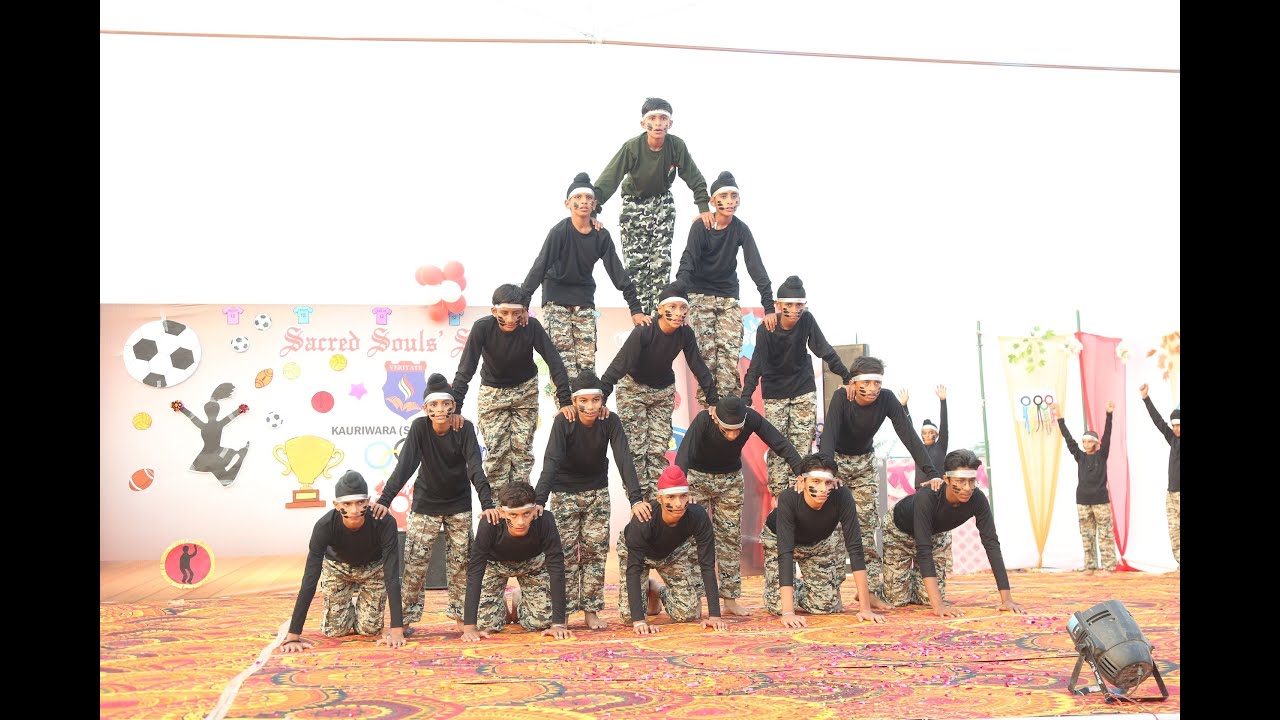 PYRAMID DRILL||EBULLIENCE2022||SACRED SOULS SCHOOL,Kauriwara