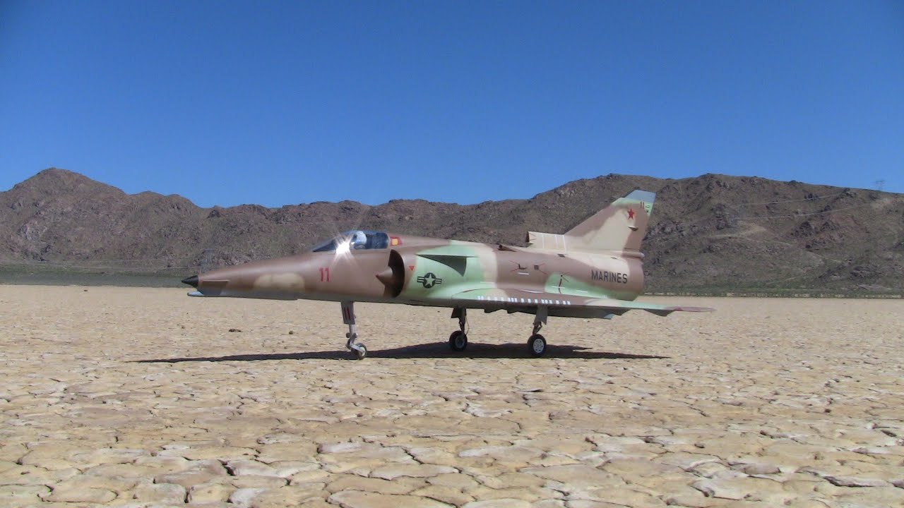 Jet Hangar Hobbies Dassault Mirage III (Kfir) with K&B 82 Nitro Powered Ducted Fan Jet!