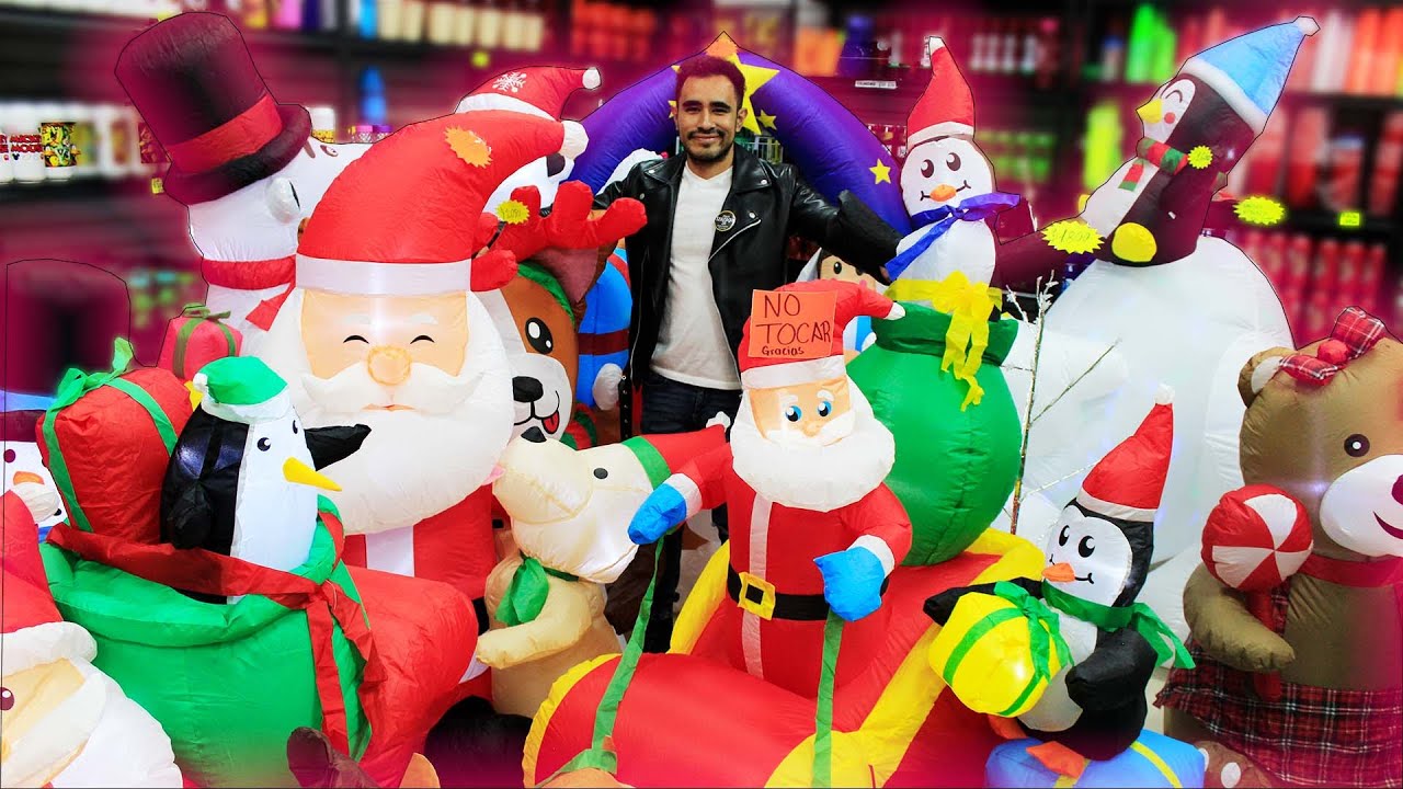 INFLABLES NAVIDEÑOS🎄🎁 en Plaza Izazaga 89 | Renos | Ositos |  Santa Claus