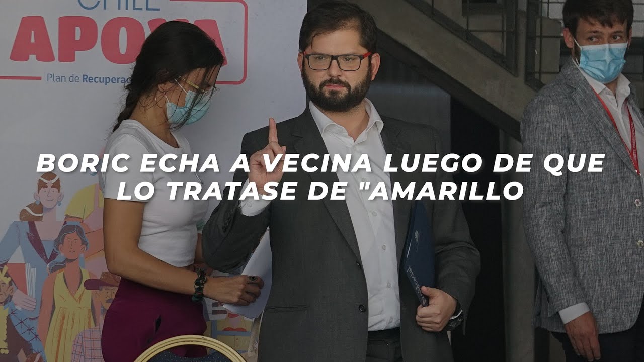 Boric echa a vecina luego de que lo tratase de 