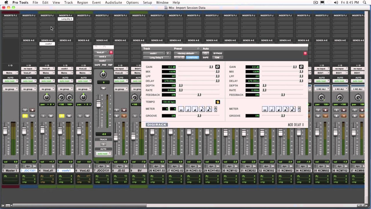 Pro Tools-Effects for Vocals and Music
