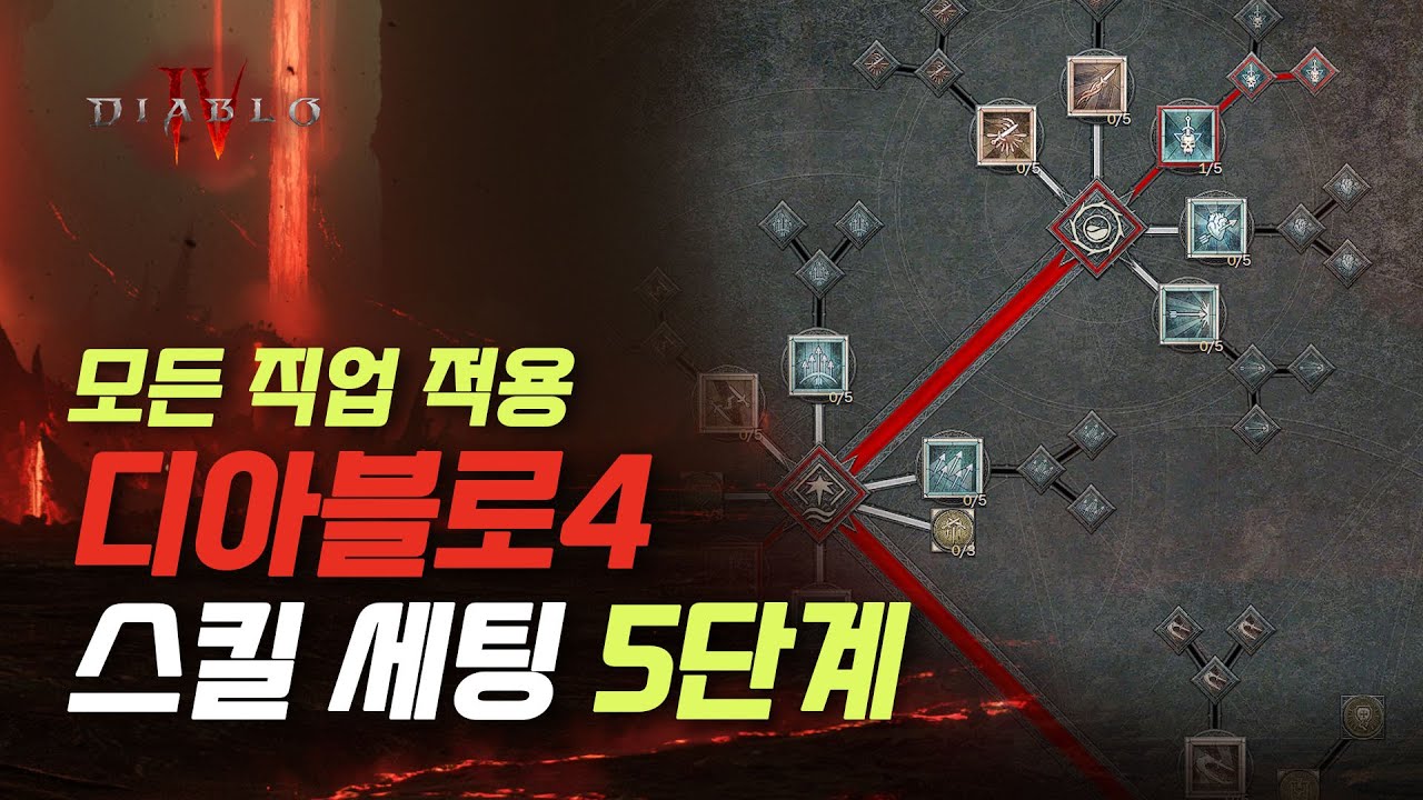 모든 직업 적용 디아블로 4 스킬 세팅 5단계 | The Detail for Diablo 4