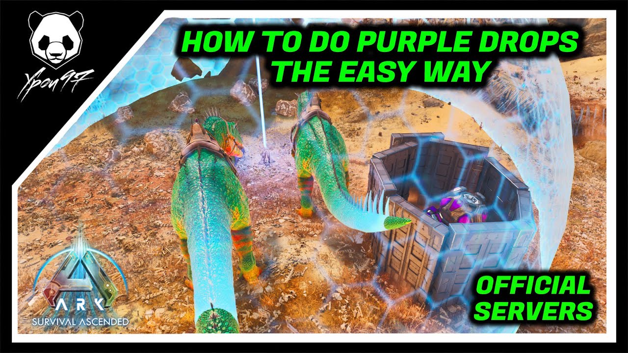 How To Do Purple Drops - The Easy Way - PVE Only Method | ARK: Survival Ascended