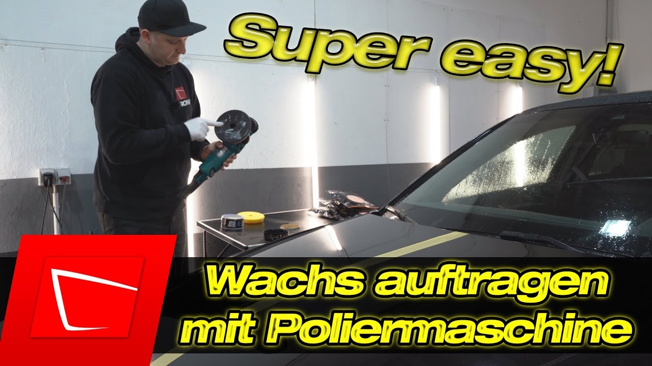 Super easy! Wachs auftragen mit Poliermaschine ADBL Soft Pad - Soft99 King of Gloss Wachs auftragen