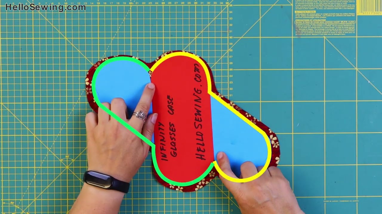 DIY Infinity Glasses Case with Free sewing pattern