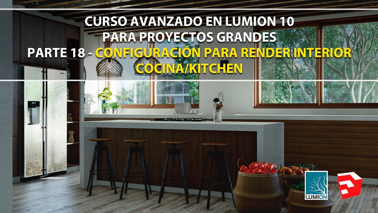 RENDER INTERIOR REALISTA EN LUMION 10.3 | COCINA KITCHEN