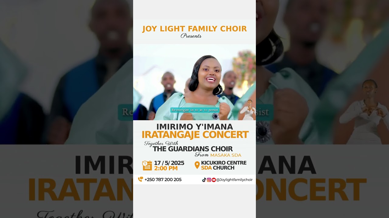 🚨17/05/2025🚨-Isaha ni saa 2:00PM- Duhurire ✨Kicukiro Centre SDA✨Dushime Imana #gospelmusic #concert