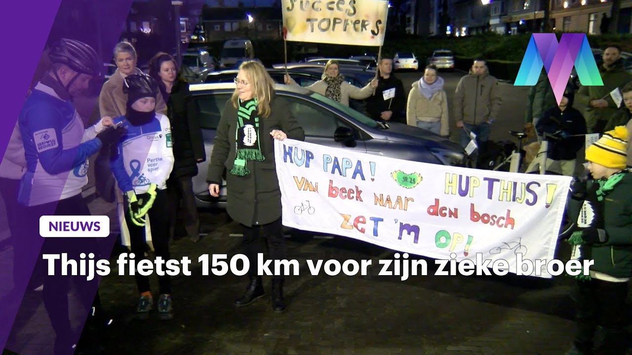 Fietstocht voor Serious Request: Thijs zet zich in voor broer