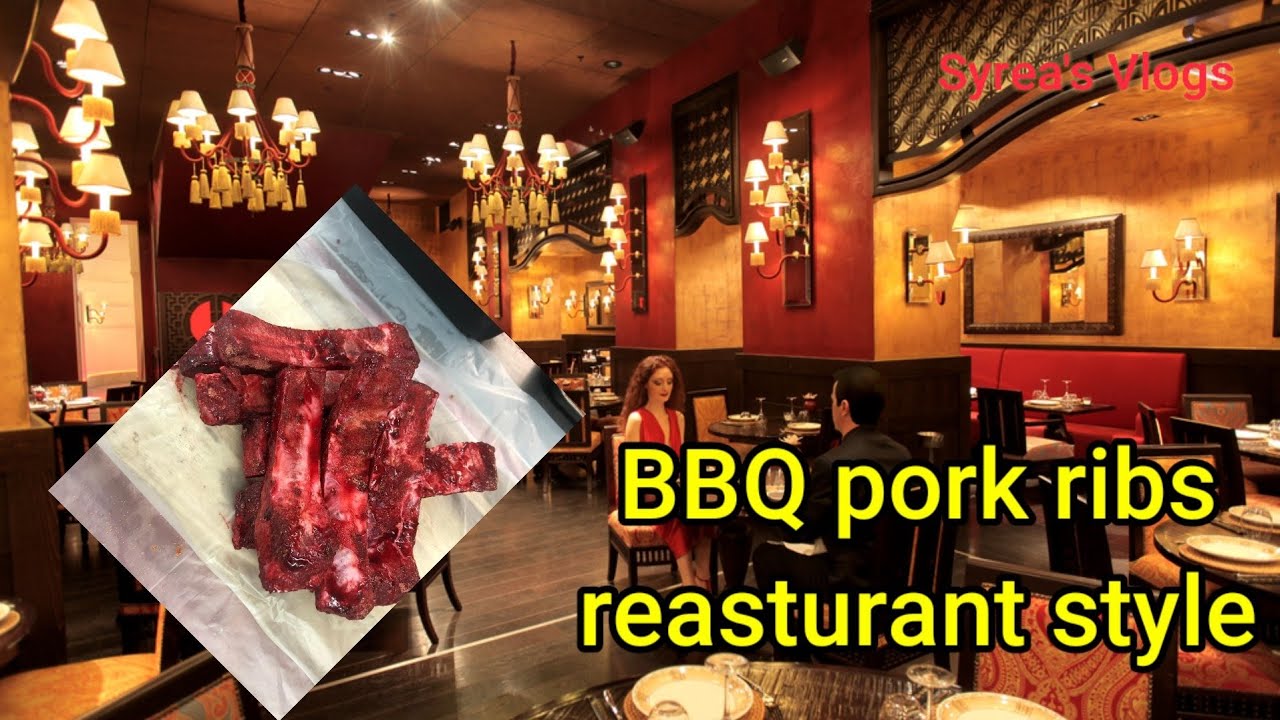 BBQ pork ribs reasturant style- bbq pork curry- how to make bbq pork ribs.