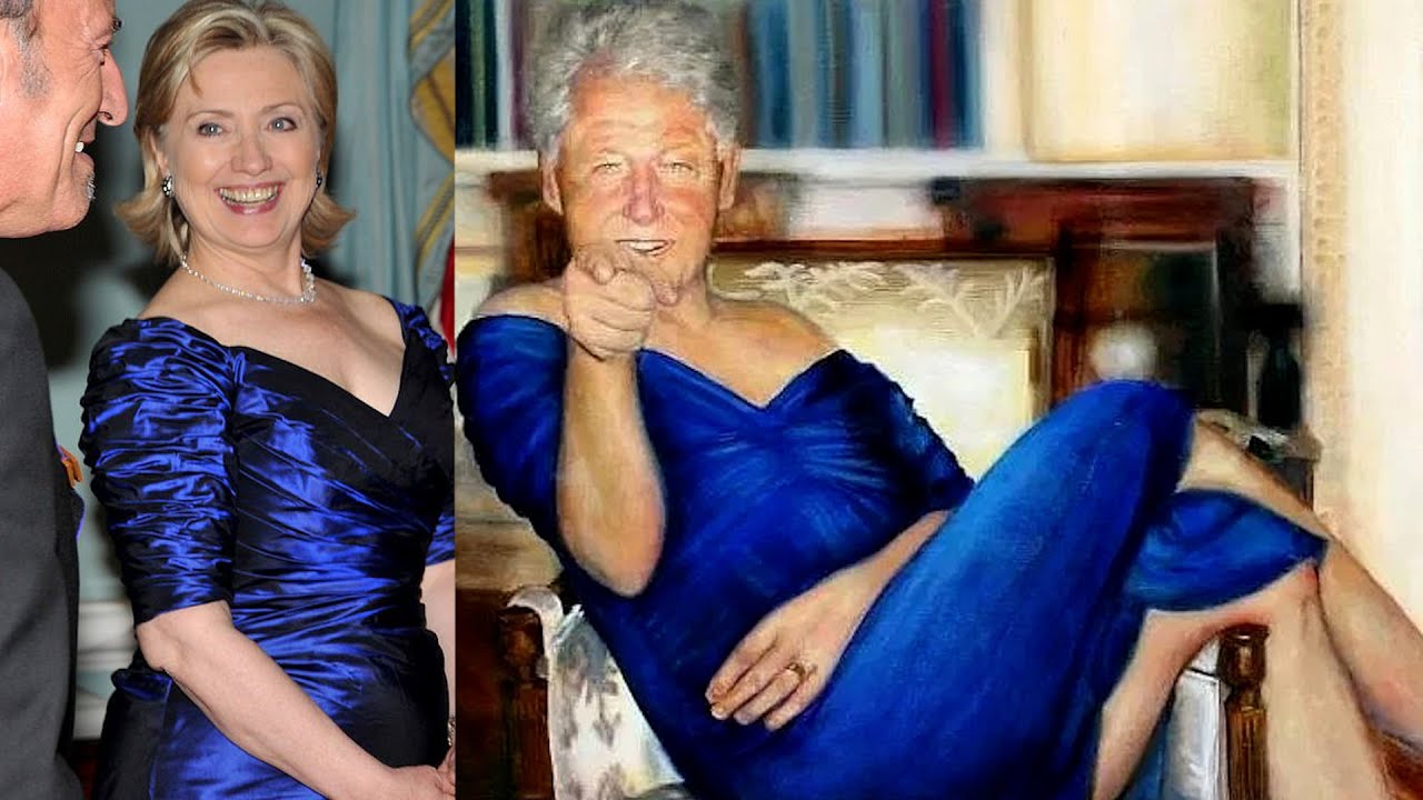 Dosjet Epstein, rishfaqet piktura e famshme e Bill Clinton me fustanin blu