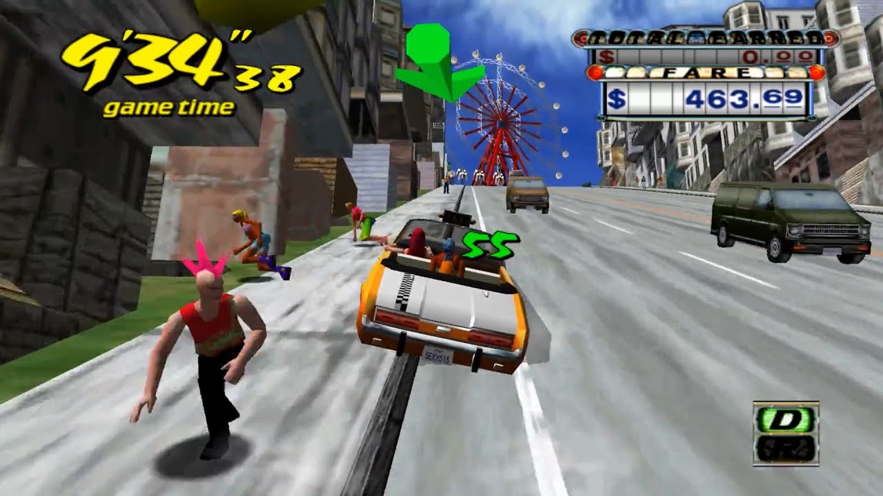 Crazy Taxi - Some trivial shortcuts in the Original mode