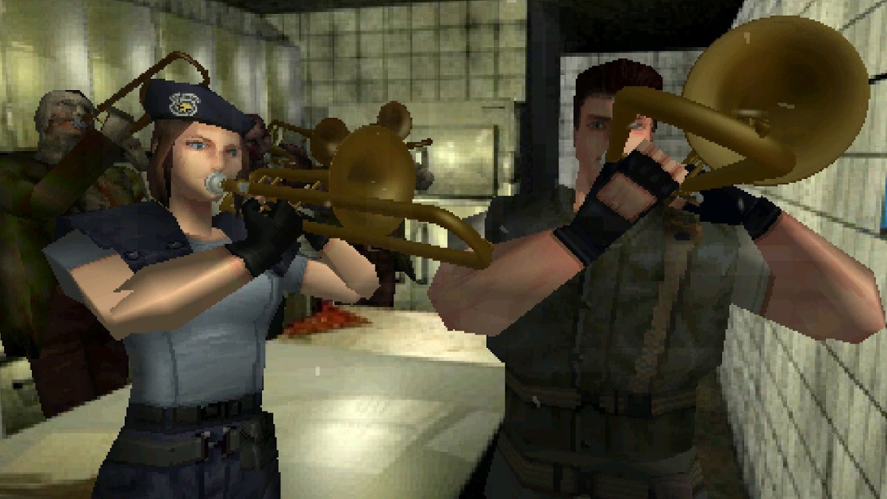 Trombone Champ Multiplayer - Mansion Basement (Resident Evil)