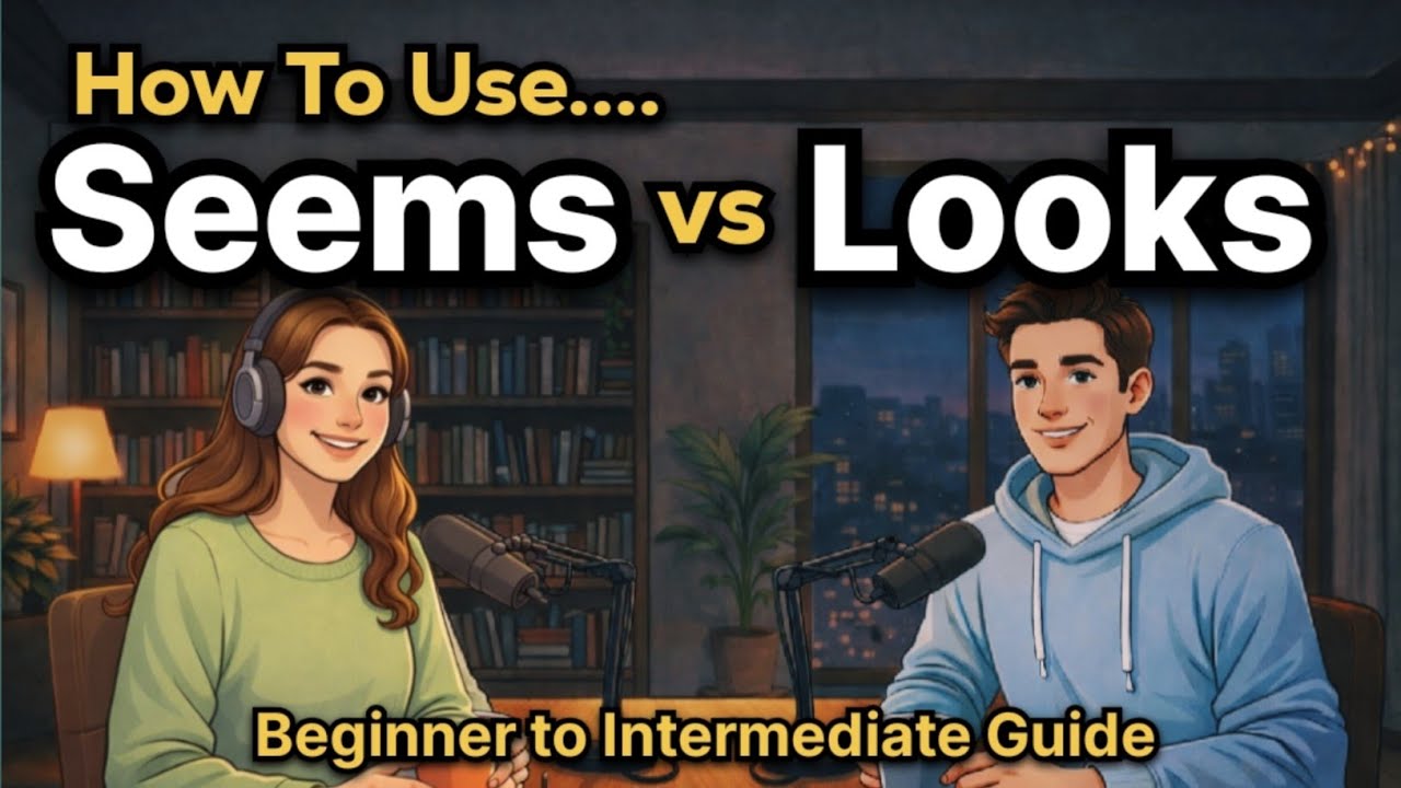 How to Use “Seems” vs “Looks” in English | Beginner to Intermediate Guide |  Talk Emma