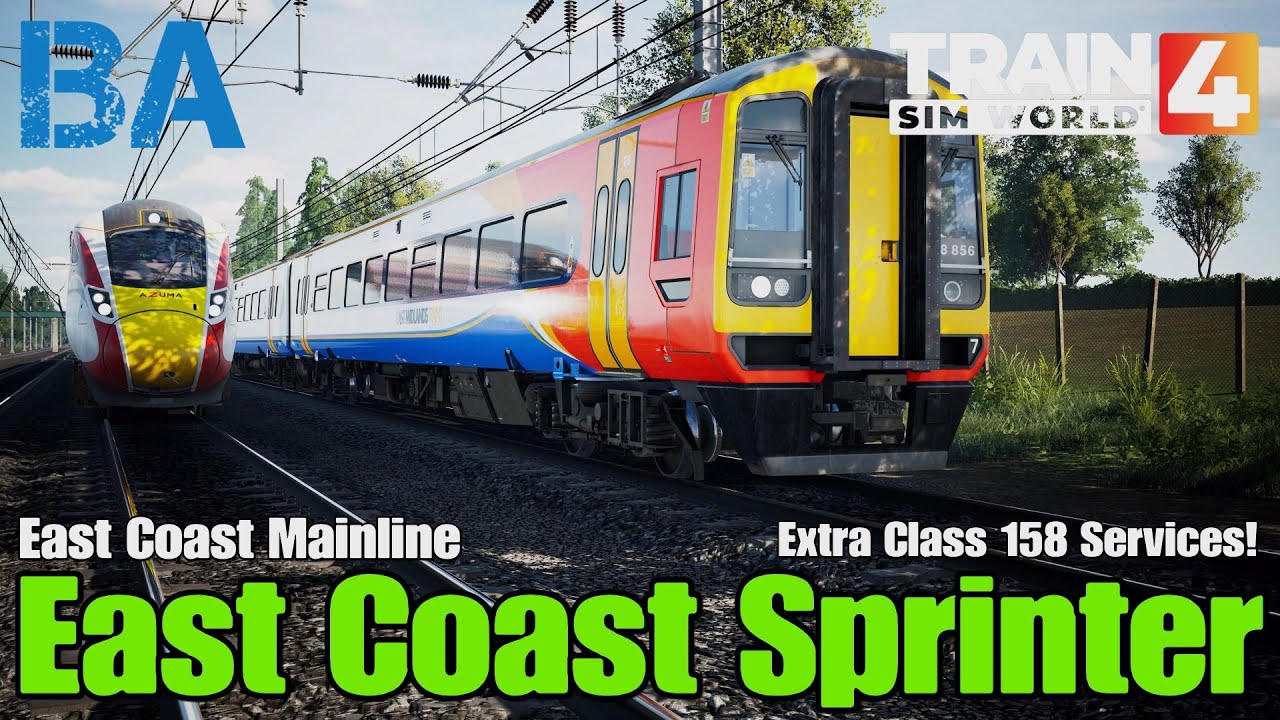 East Coast Sprinter - Class 158 - East Coast Mainline - Train Sim World 4