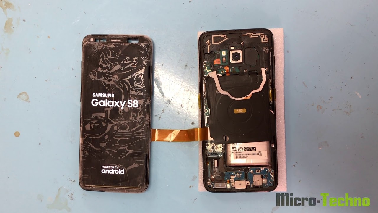 Réparation vitre seule Samsung Galaxy S8