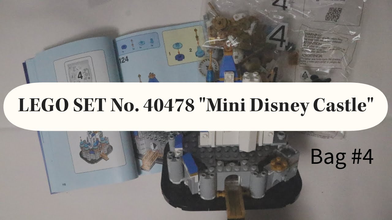 LEGO BUILD SET No. 40478 "Mini Disney Castle" Bag 4, DETAILED BUILD, ASMR