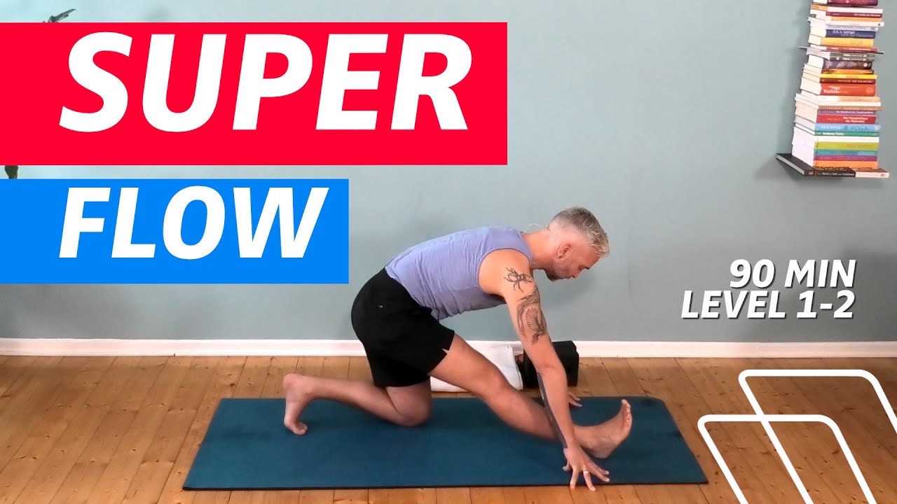 ⏰ 90:00 Minuten Level 1-2 | alle Bewegungen im Flow  | lockerndes Yoga