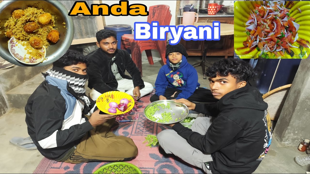 Ghar par Bana Anda Biryani 😋😋 | Simple Egg Biryani Recipe | Food Vlog