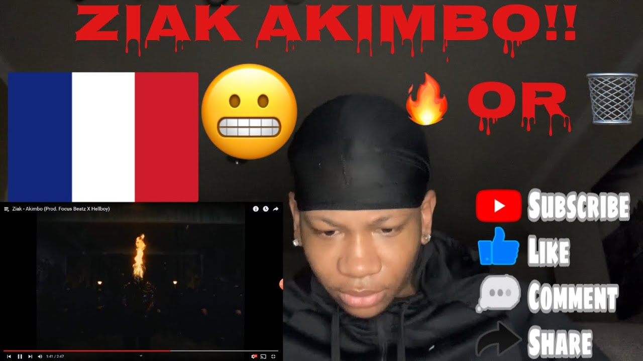 French Rap Reaction Ziak - Akimbo (Prod. Focus Beatz X Hellboy) AMERICAN REACTION