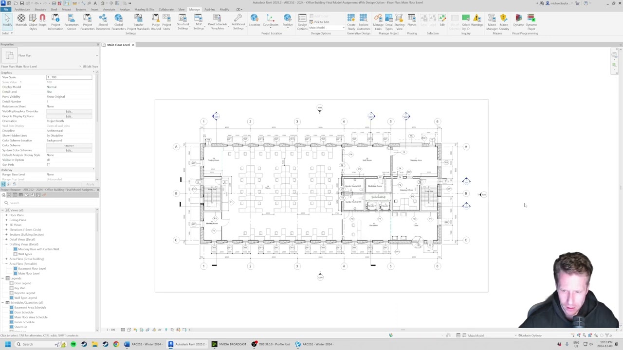 ARC 252 - Building Information Modeling - Final Exam Tips - Design Options and Visibility Graphics